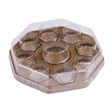 PET Material Clear Palstic Packaging Moon Cake Box Set Food Container